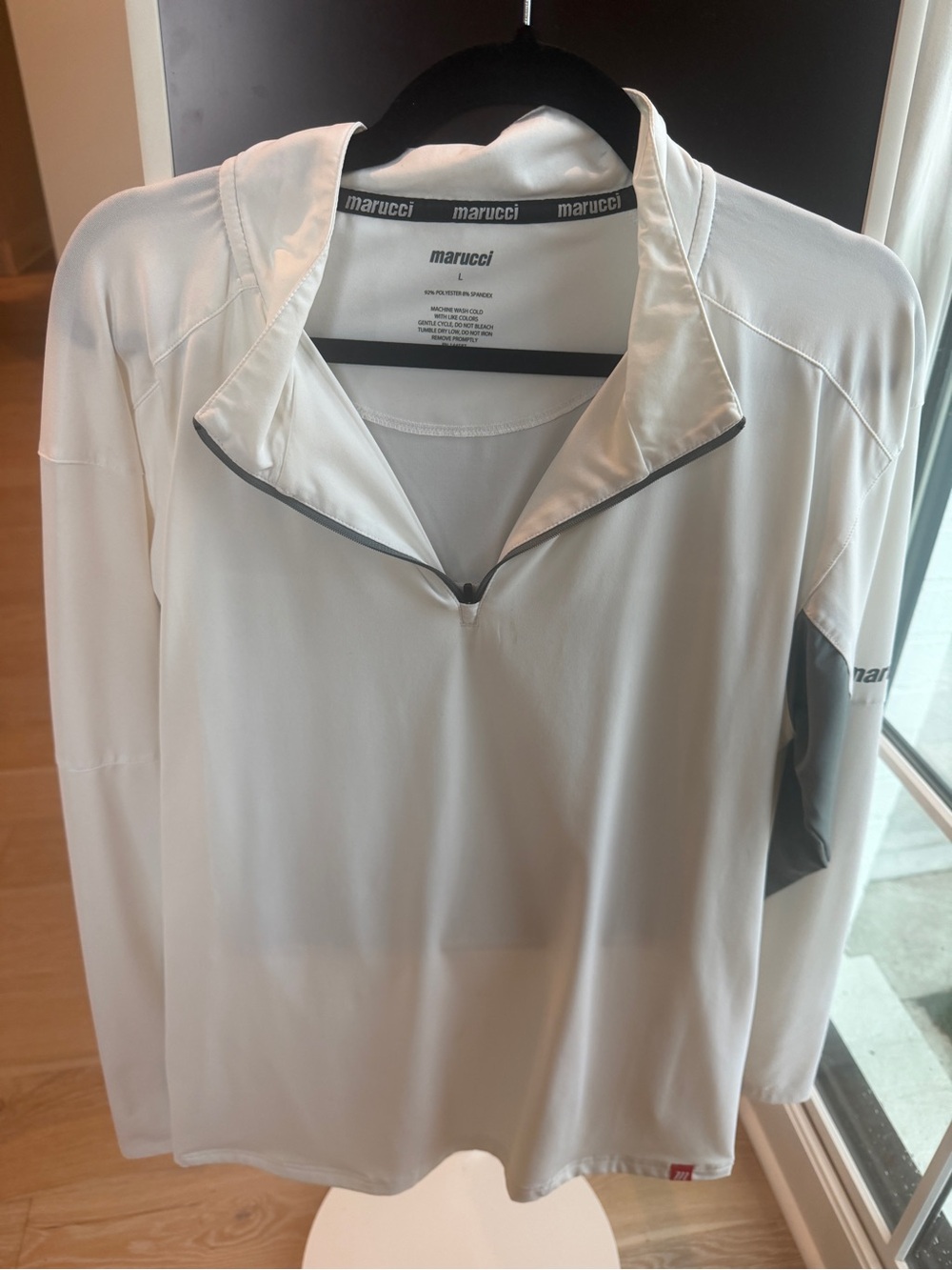Marucci Men’s Lightweight White Long-Sleeve Shirt Jacket